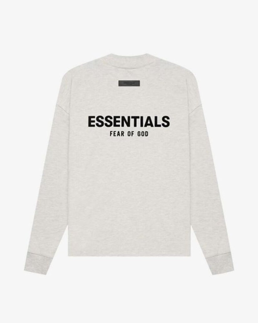 Secret Sneaker Store Online Fog Essentials Ss22 Light Oatmeal Long Sleeve Tee | Tees