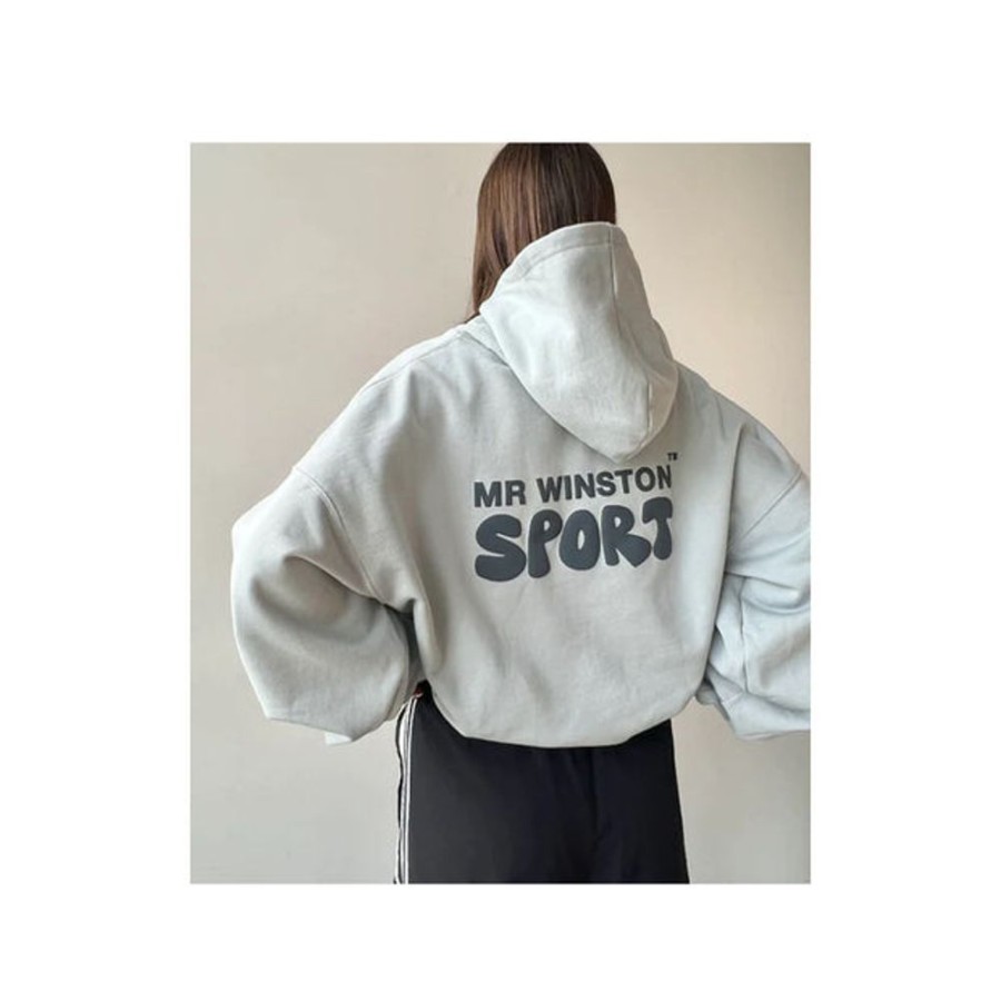 Secret Sneaker Store Online Mr Winston Soft Grey Puff Hoodie (New) | Streetwear