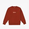 Secret Sneaker Store Online Supreme Fw18 Box Logo Crewneck Rust - | Streetwear