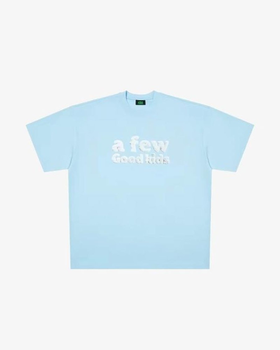 Secret Sneaker Store Online A Few Good Kids Ss23 Plush Wool Logo Baby Blue Tee (New) | Plushies