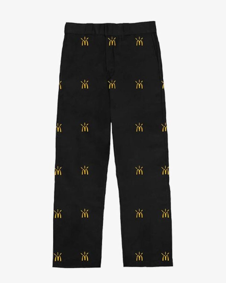Secret Sneaker Store Online Travis Scott X Mcdonald'S Arches All Over Work Pants Black (New) | Streetwear
