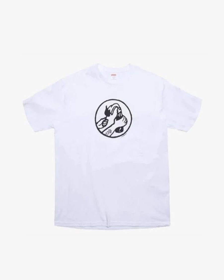 Secret Sneaker Store Online Supreme Ss18 Molotov Tee White - | Streetwear