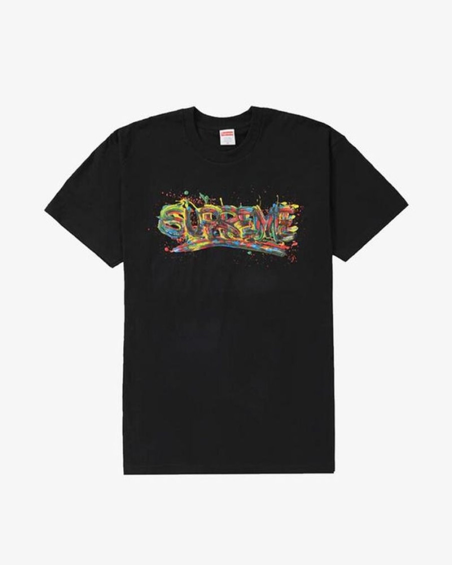 Secret Sneaker Store Online Supreme Ss20 Paint Logo Tee Black - | Streetwear