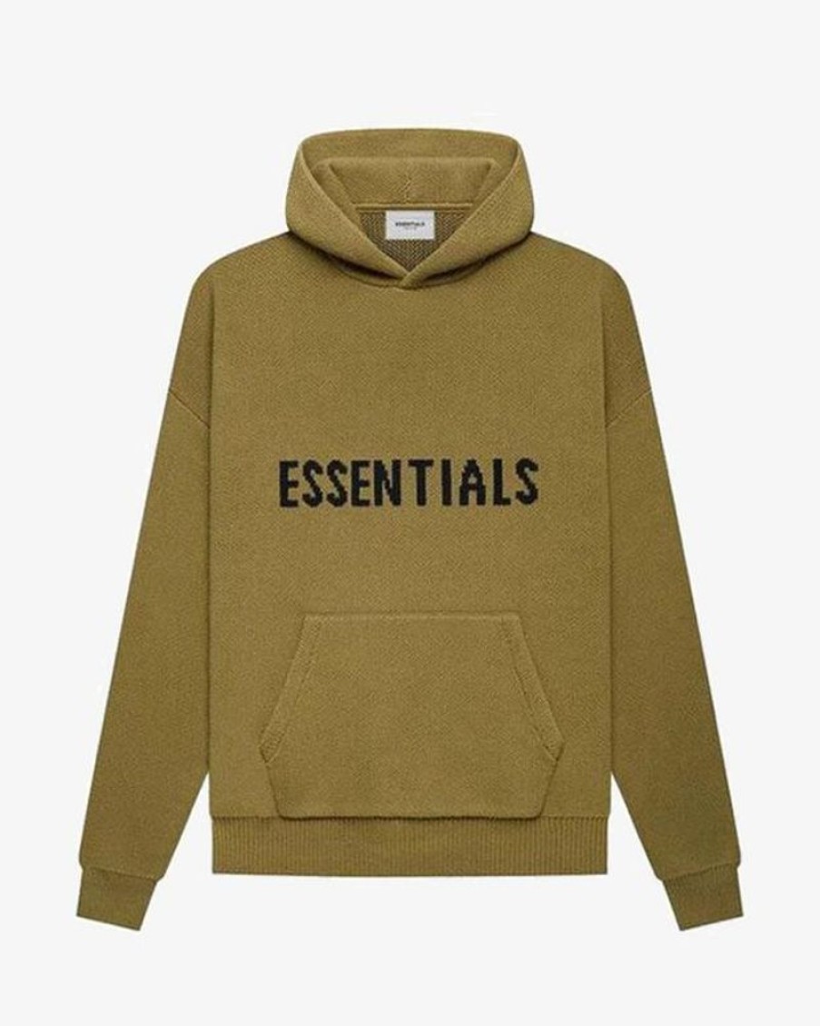 Secret Sneaker Store Online Fog Essentials Fw21 Amber Knit Hoodie (New) | Hoodies