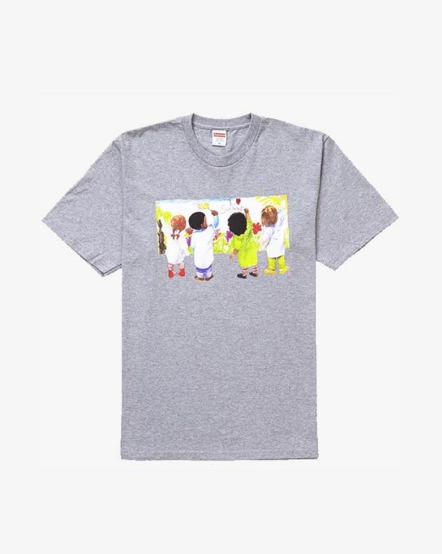 Secret Sneaker Store Online Supreme Ss19 Kids Grey Tee - | Streetwear