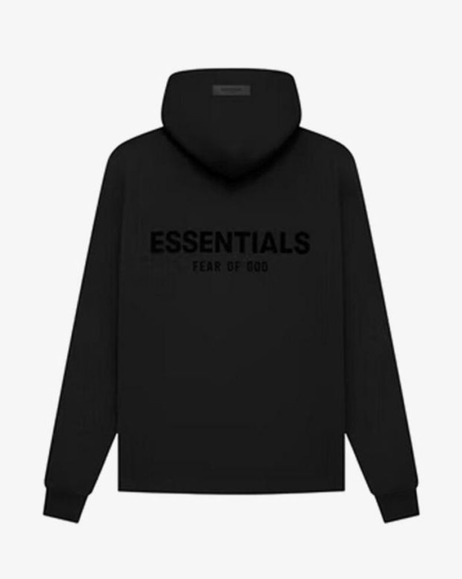 Secret Sneaker Store Online Fog Essentials Ss22 Stretch Limo Relaxed Black Hoodie | Hoodies