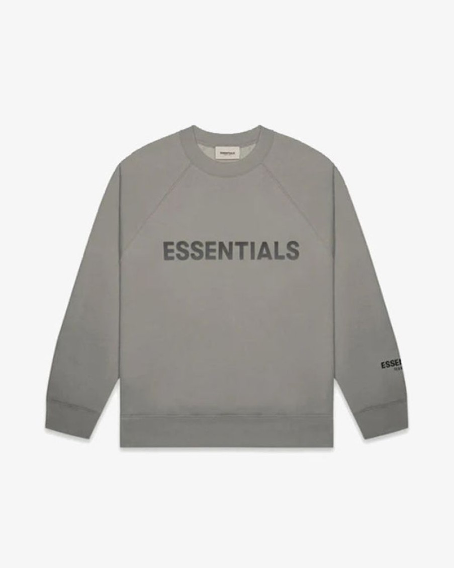 Secret Sneaker Store Online Fog Essentials Fw20 Silicon Applique Logo Cement Crewneck | Streetwear