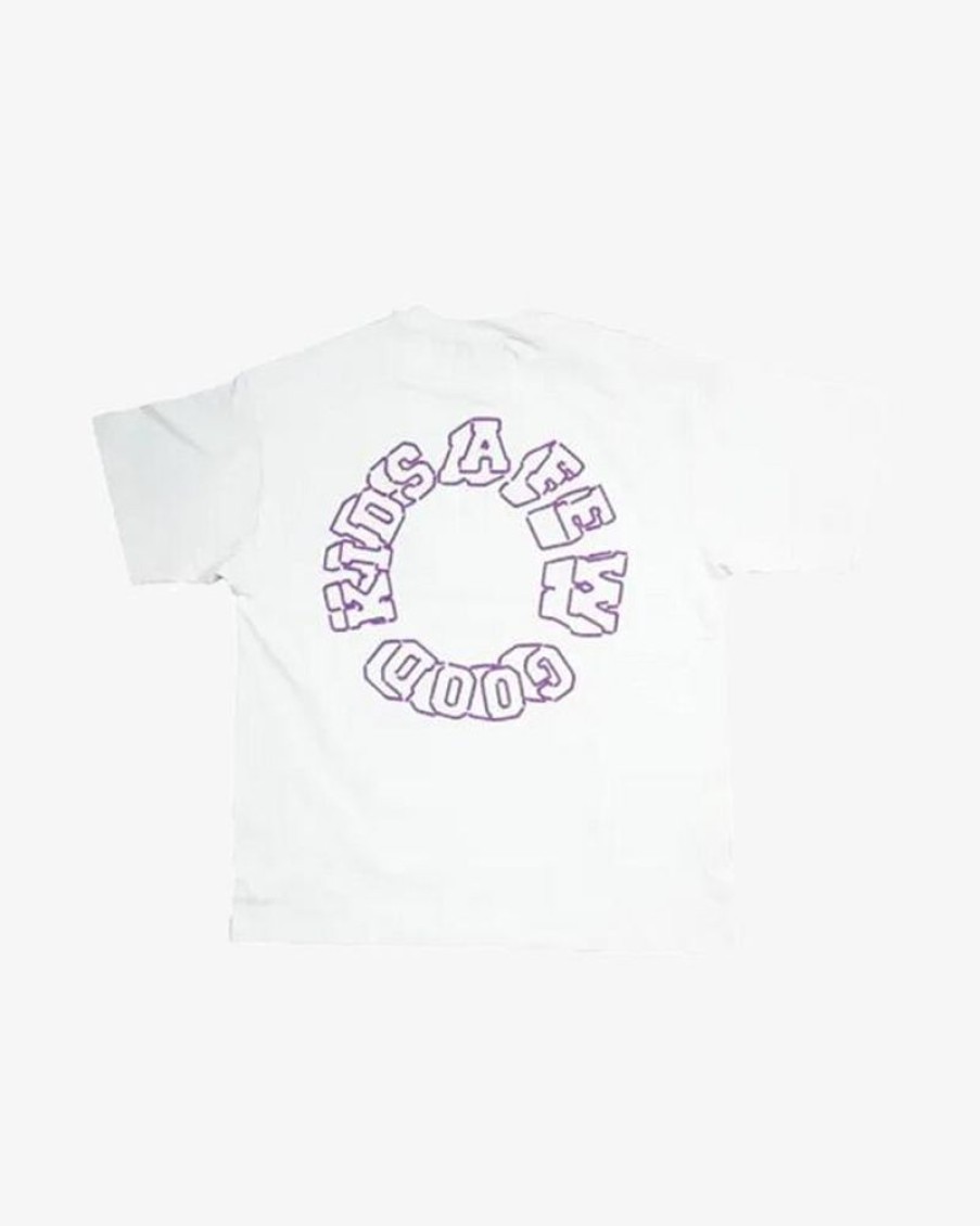 Secret Sneaker Store Online A Few Good Kids Purple Arch Stencil Logo White Tee | Streetwear
