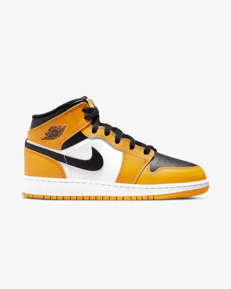 Secret Sneaker Store Online Nike Air Jordan1 Mid Gs Taxi Yellow Toe | Nike