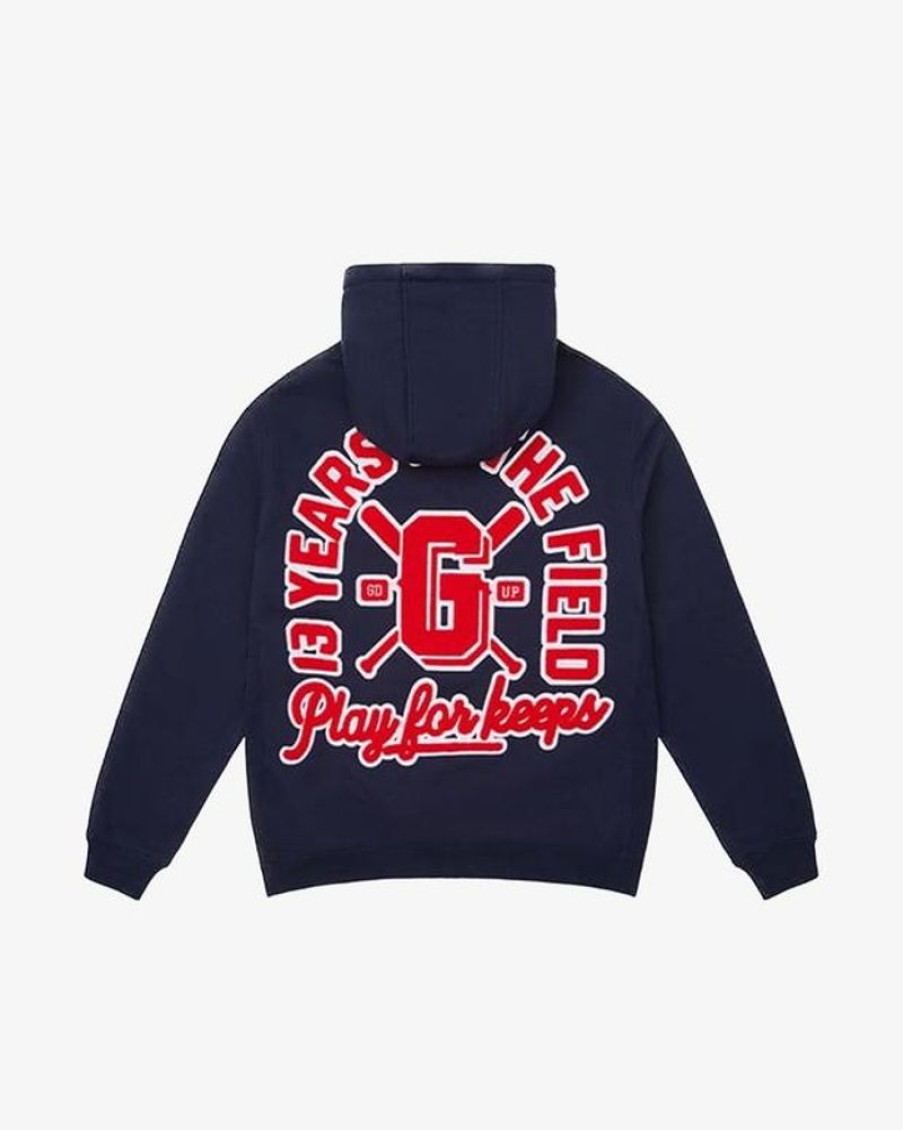 Secret Sneaker Store Online Geedup Play For Keeps 13 Yr Navy Red Hoodie | Streetwear