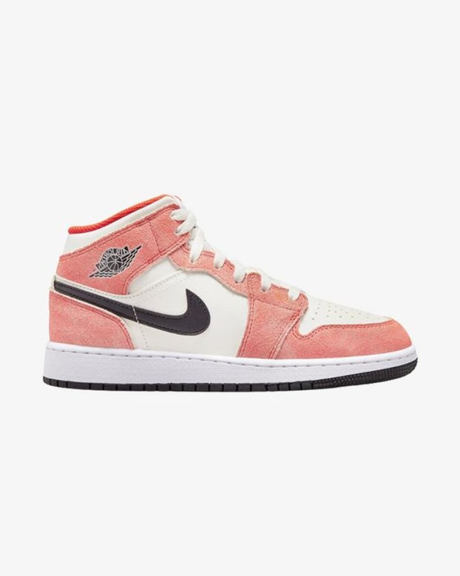 Secret Sneaker Store Online Nike Air Jordan1 Mid Se Gs Orange Suede | Nike