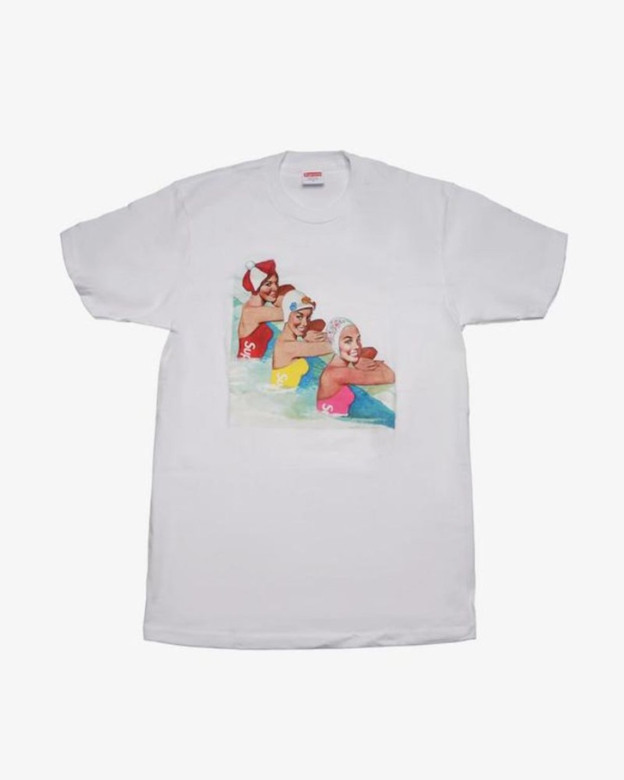 Secret Sneaker Store Online Supreme Fw18 Swimmers White Tee (New) | Streetwear