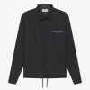 Secret Sneaker Store Online Fog Essentials Ss21 Reflective Logo Souvenir Black Coach Jacket | Streetwear