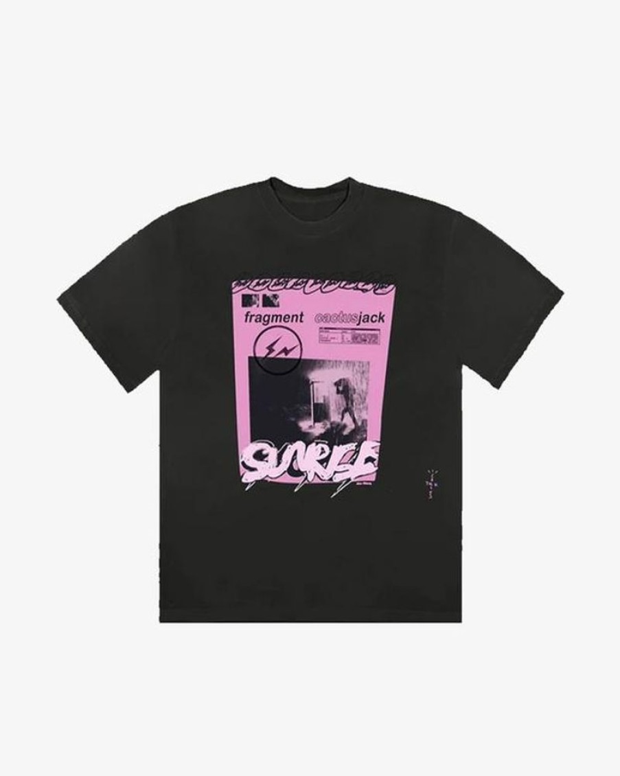 Secret Sneaker Store Online Travis Scott Cactus Jack Fragment Sunrise Tee Black (New) - | Streetwear