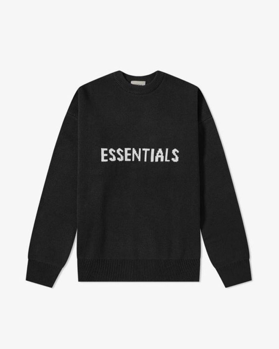 Secret Sneaker Store Online Fog Essentials Ss20 Knit Sweater Black | Streetwear