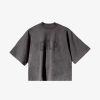 Secret Sneaker Store Online Yeezy Gap Engineered By Balenciaga Dove 3/4 Sleeve Dark Grey No Seam Tee | Streetwear