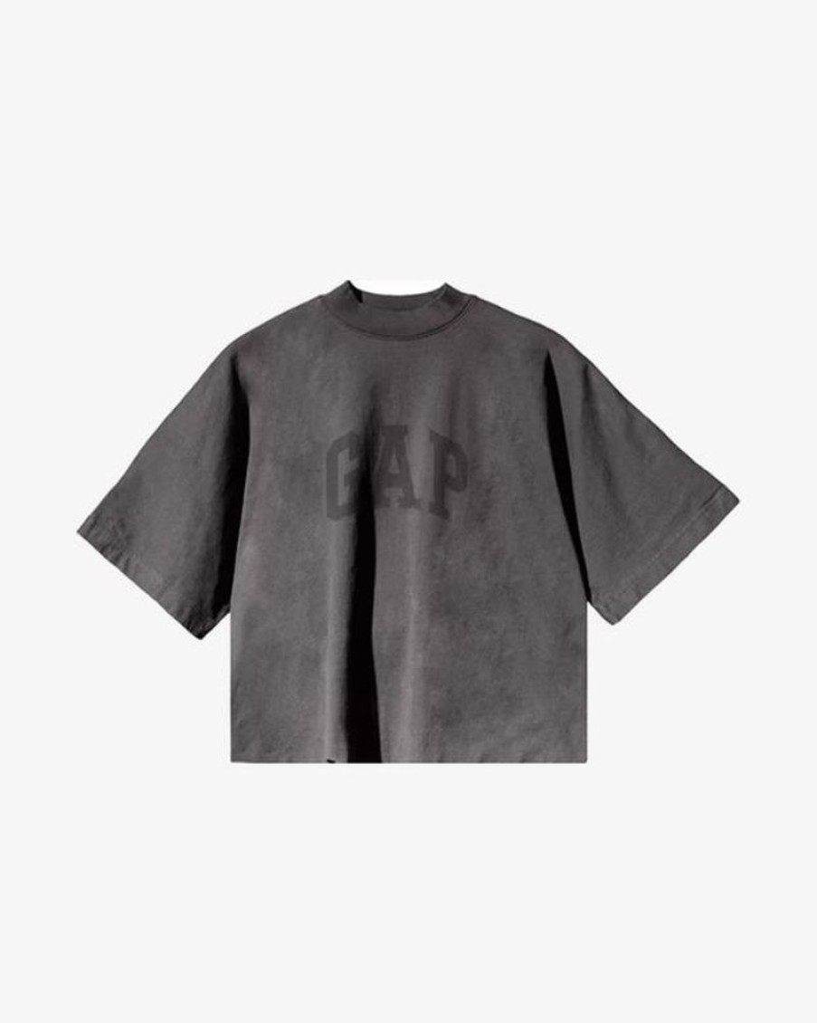 Secret Sneaker Store Online Yeezy Gap Engineered By Balenciaga Dove 3/4 Sleeve Dark Grey No Seam Tee | Streetwear