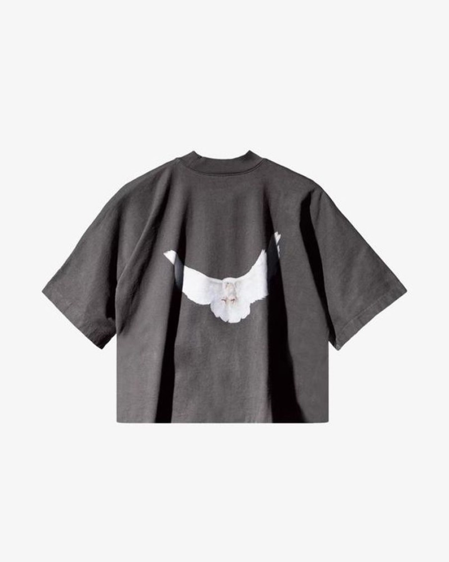 Secret Sneaker Store Online Yeezy Gap Engineered By Balenciaga Dove 3/4 Sleeve Dark Grey No Seam Tee | Streetwear