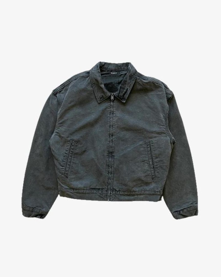 Secret Sneaker Store Online Yeezy Season 6 Canvas Work Denim Black Jacket | Streetwear