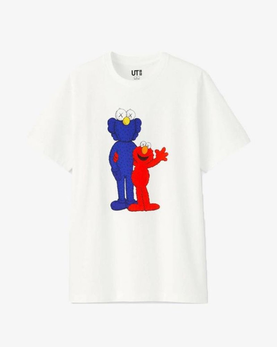 Secret Sneaker Store Online Kaws X Uniqlo X Sesame Street Bff Elmo Tee White (Asia Sizing) (New) | Streetwear