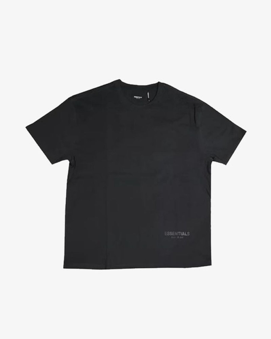Secret Sneaker Store Online Fog Essentials Fw19 Reflective Logo Black Tee | Tees