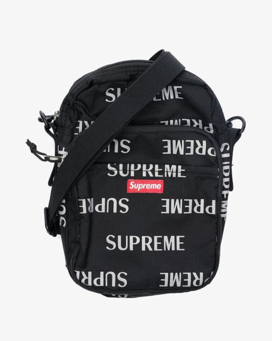 Secret Sneaker Store Online Supreme 3M Reflective Repeat Shoulder Bag Black - | Bags