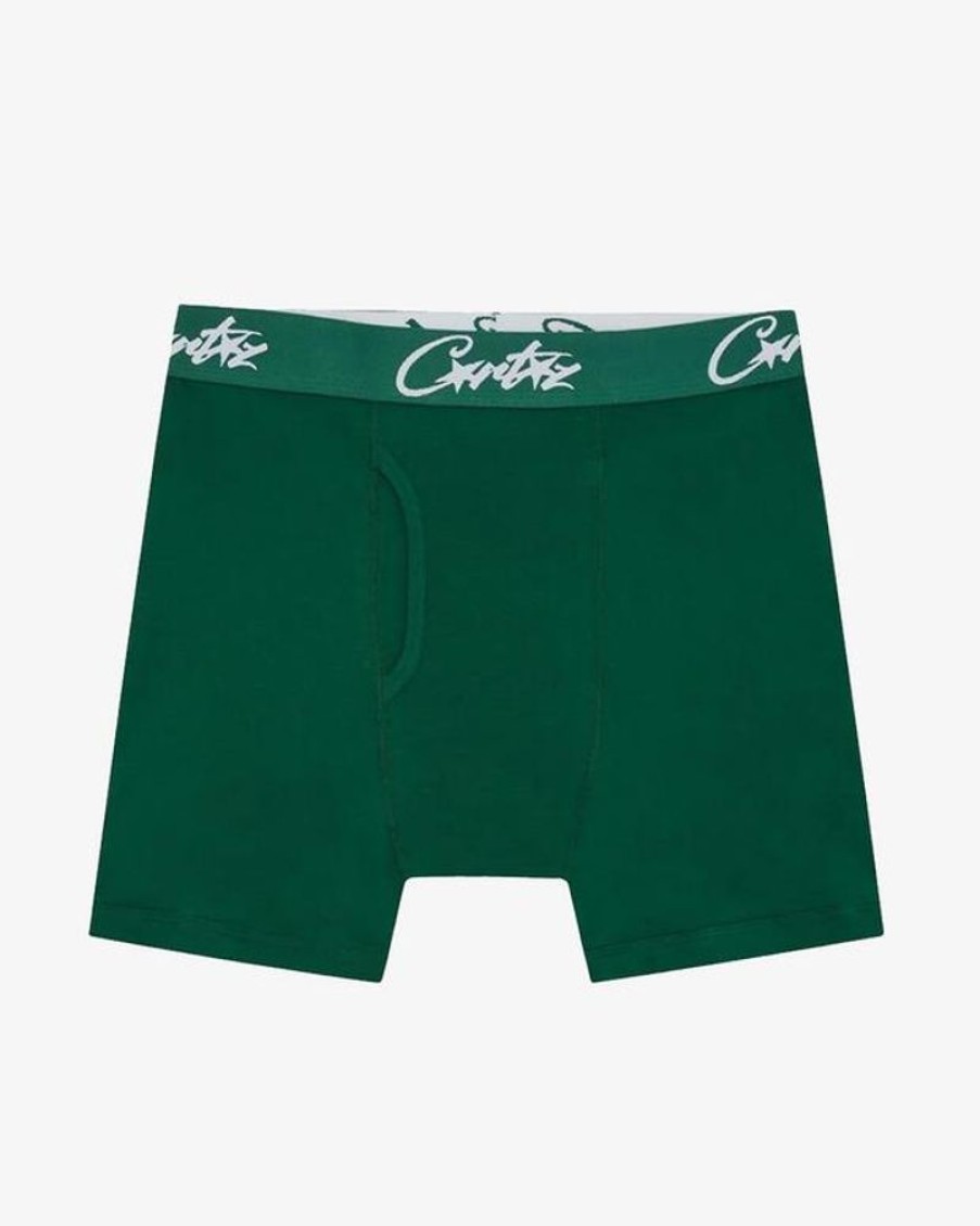 Secret Sneaker Store Online Corteiz Alcatraz Boxers Green 3 Pack (New) | Streetwear