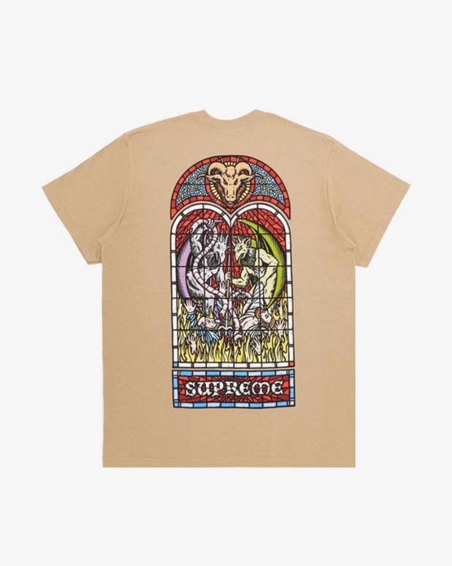 Secret Sneaker Store Online Supreme Fw23 Worship Tee Khaki (New) | Streetwear