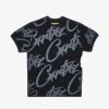Secret Sneaker Store Online Corteiz Fw22 Allstarz Allover Black Tee | Streetwear