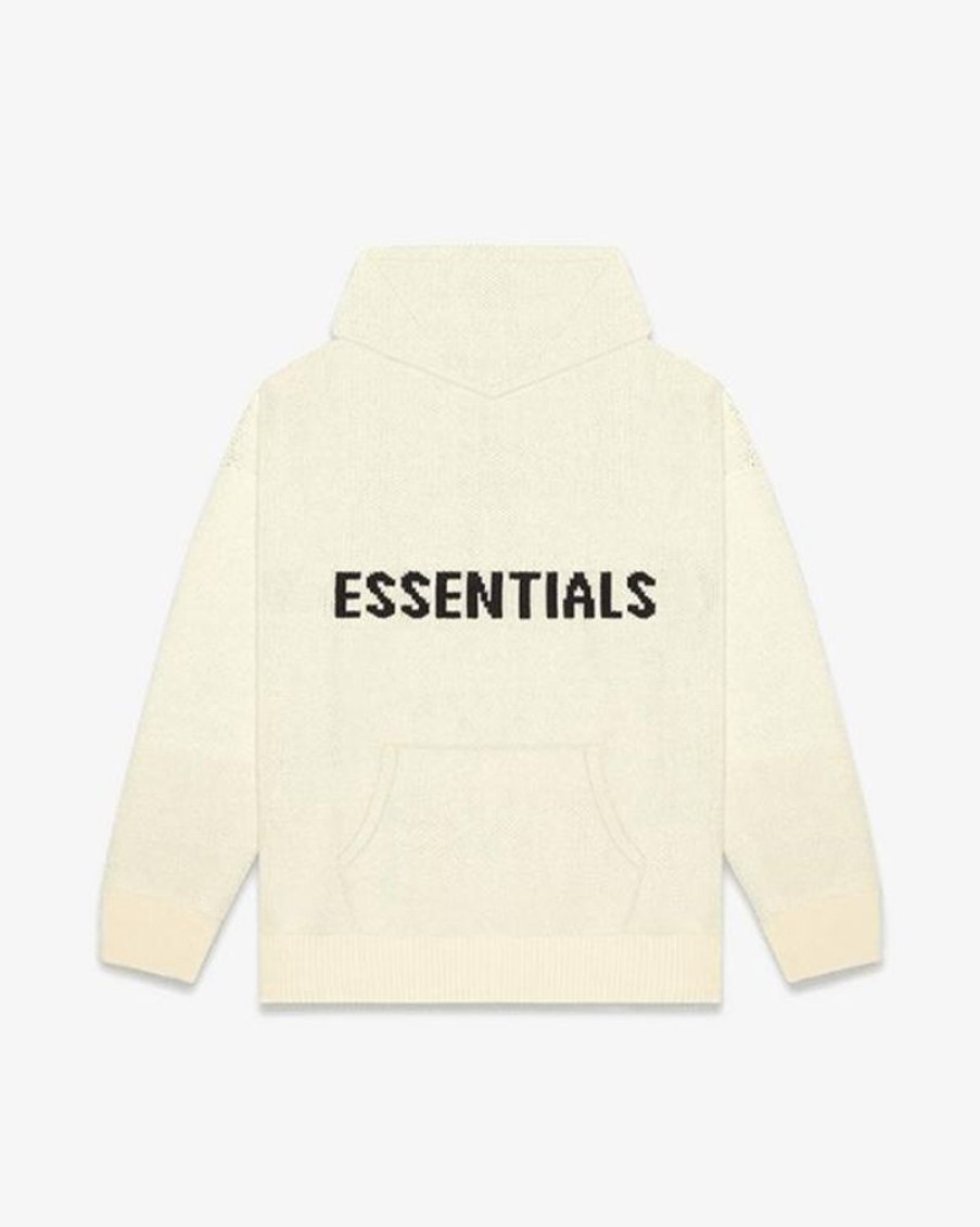 Secret Sneaker Store Online Fog Essentials Ss20 Cream Knit Hoodie | Hoodies