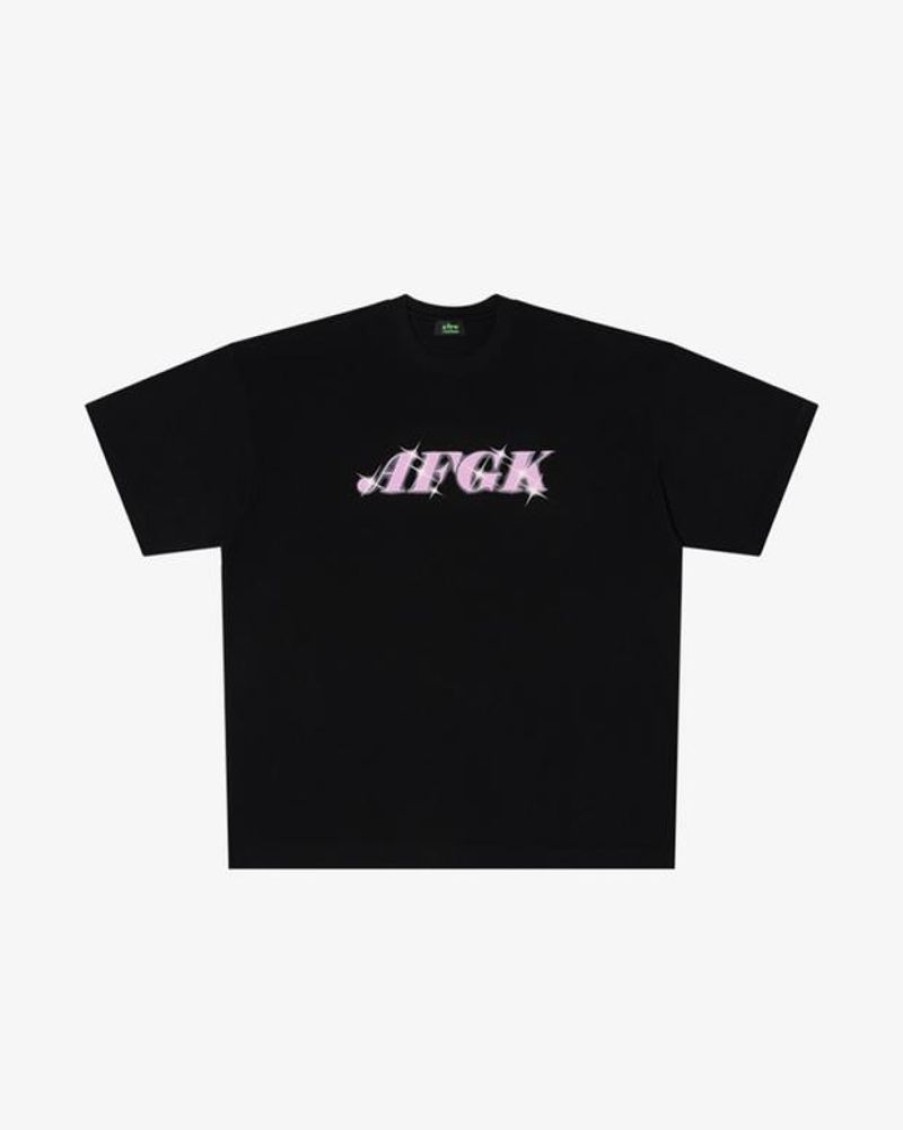 Secret Sneaker Store Online A Few Good Kids Ss23 Flash Logo Pink Black Tee | Streetwear
