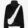 Secret Sneaker Store Online Nike Faux Fleece Jacket Black White (New) | Streetwear