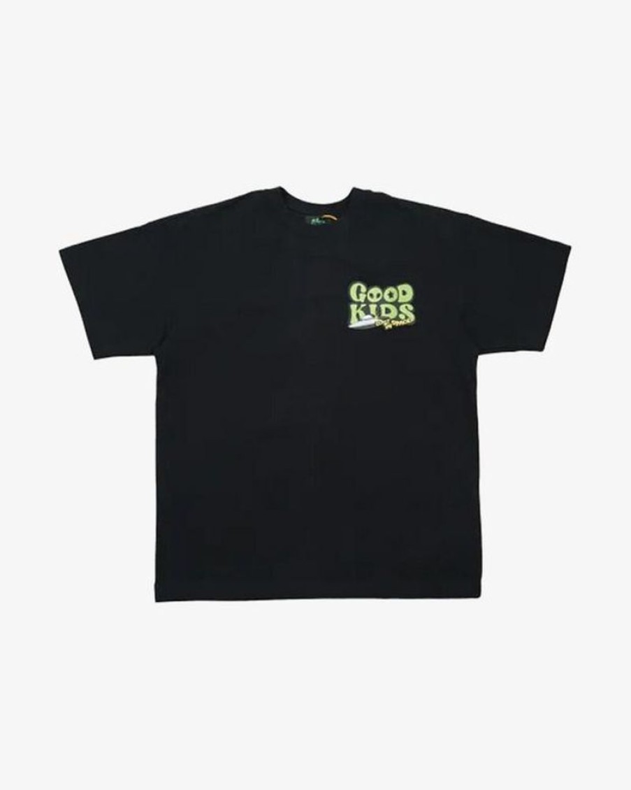Secret Sneaker Store Online A Few Good Kids Embroidered Alien Goofy Black Tee (New) | Streetwear
