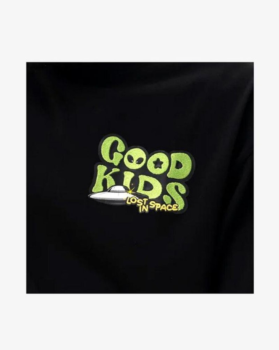 Secret Sneaker Store Online A Few Good Kids Embroidered Alien Goofy Black Tee (New) | Streetwear