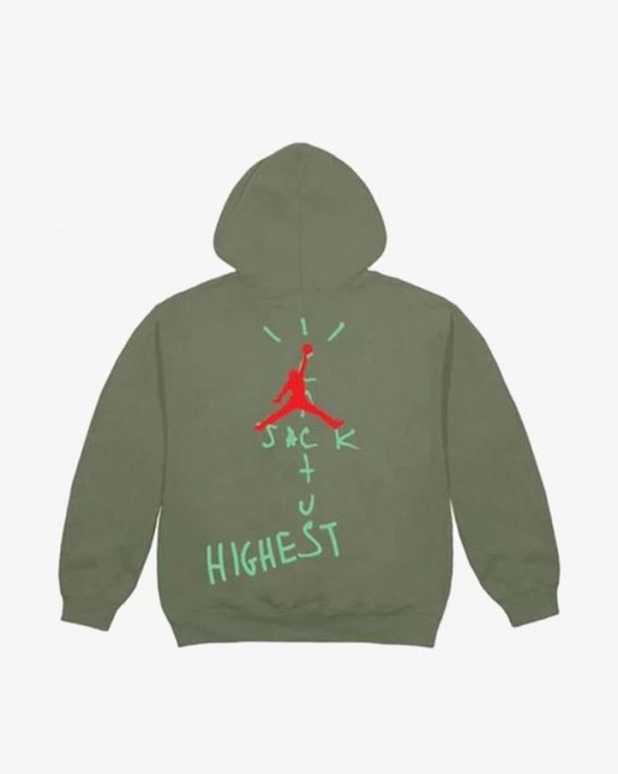 Secret Sneaker Store Online Travis Scott X Nike Jordan Cactus Jack Highest Hoodie Olive | Streetwear