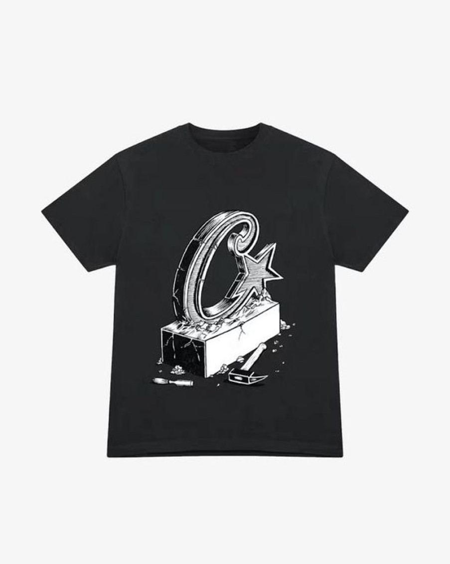 Secret Sneaker Store Online Corteiz Chisel Tee Black | Streetwear