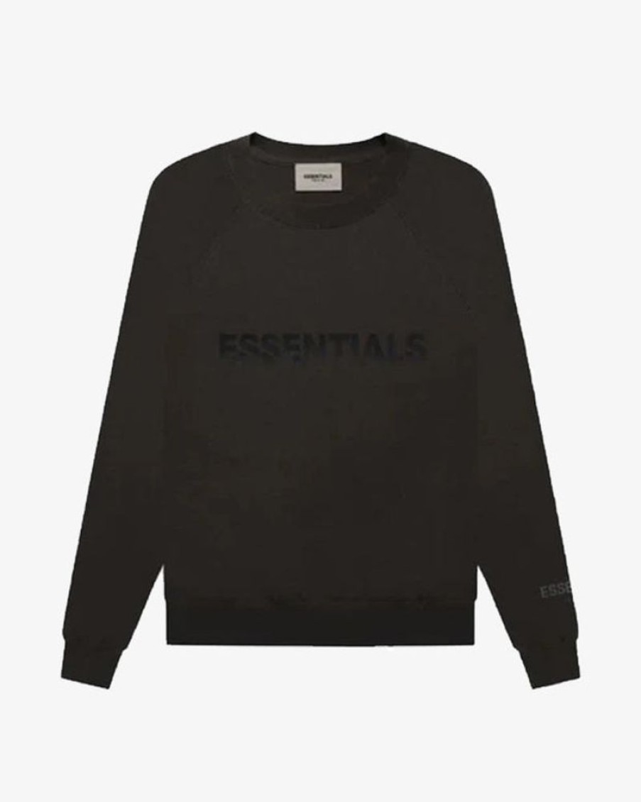 Secret Sneaker Store Online Fog Essentials Ss20 Silicon Applique Logo Weather Black Long Sleeve Tee | Tees