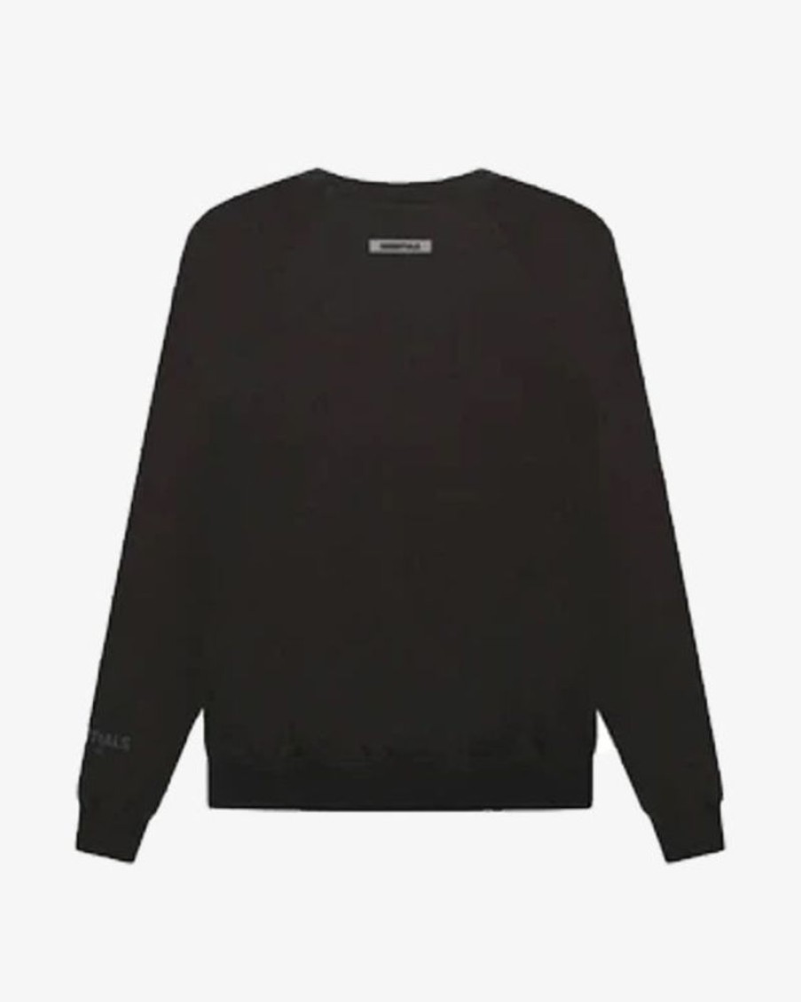 Secret Sneaker Store Online Fog Essentials Ss20 Silicon Applique Logo Weather Black Long Sleeve Tee | Tees