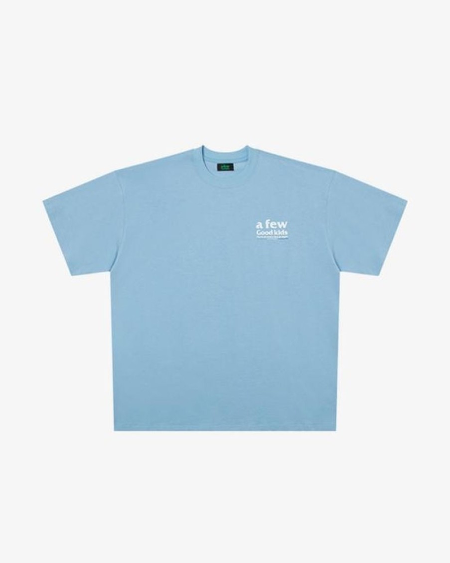 Secret Sneaker Store Online A Few Good Kids Ss23 Basic Logo Blue Tee | Streetwear