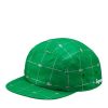 Secret Sneaker Store Online Supreme X Lacoste Ss18 Reflective Grid Nylon Green Camp Cap - | Caps