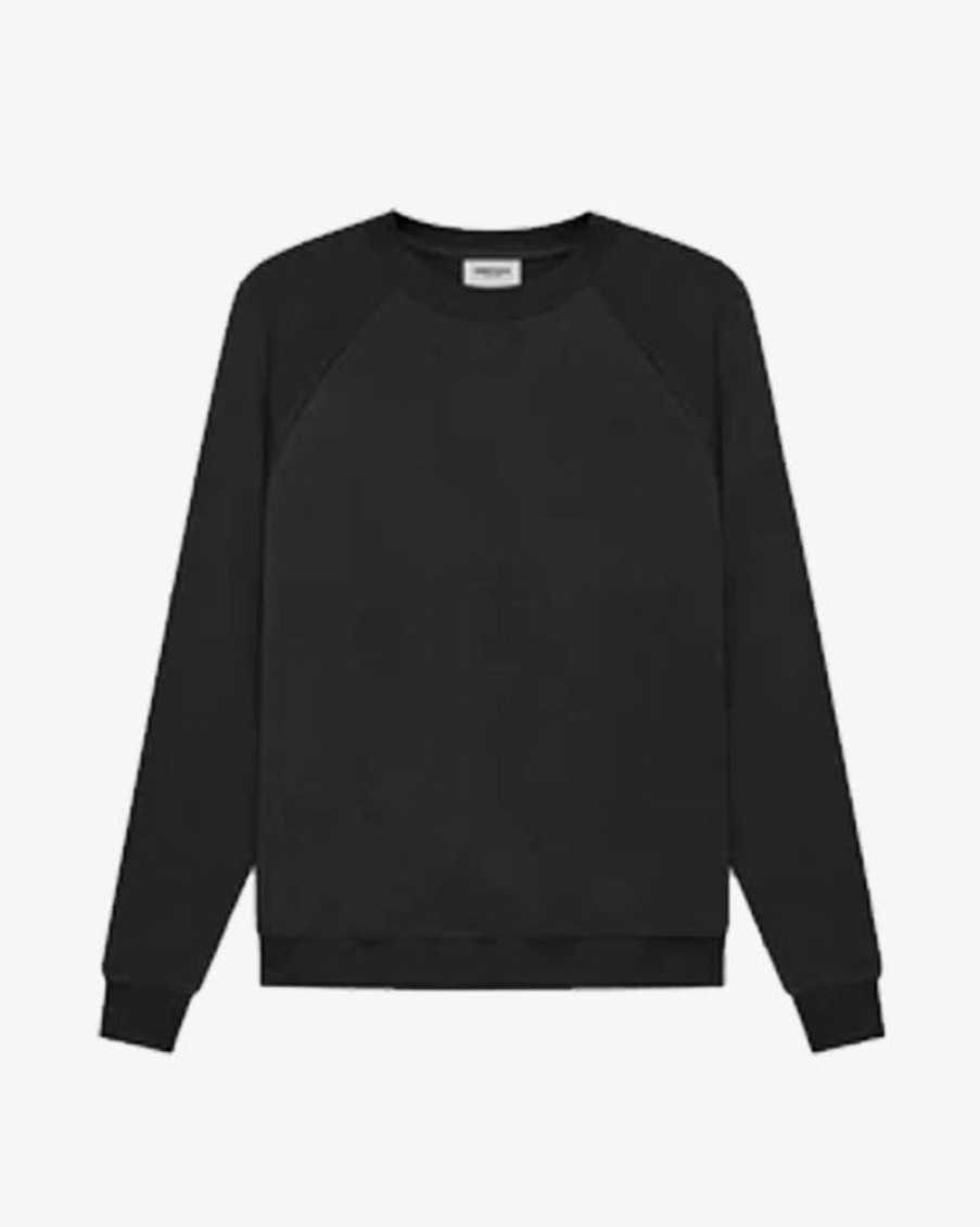 Secret Sneaker Store Online Fog Essentials Ss21 Silicon Applique Logo Black Crewneck | Streetwear