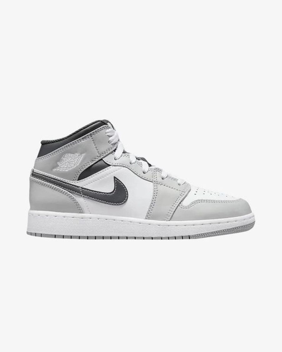 Secret Sneaker Store Online Nike Air Jordan1 Mid Gs Light Smoke Grey Anthracite | Nike