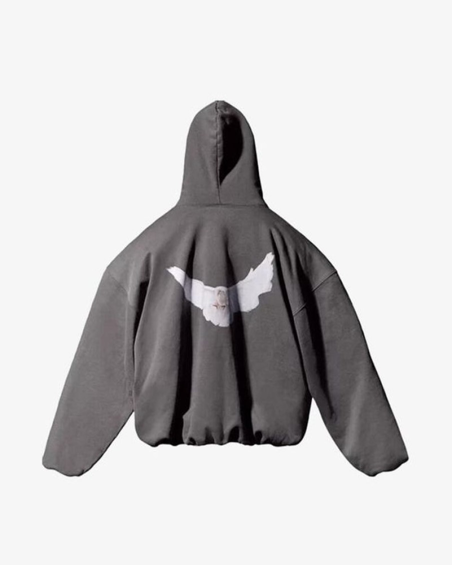 Secret Sneaker Store Online Yeezy Gap Engineered By Balenciaga Dove Dark Grey Hoodie | Streetwear