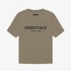 Secret Sneaker Store Online Fog Essentials Ss21 Silicon Applique Logo Taupe Tee | Tees