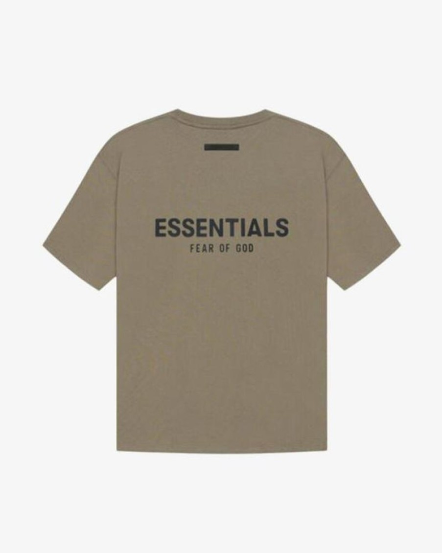 Secret Sneaker Store Online Fog Essentials Ss21 Silicon Applique Logo Taupe Tee | Tees