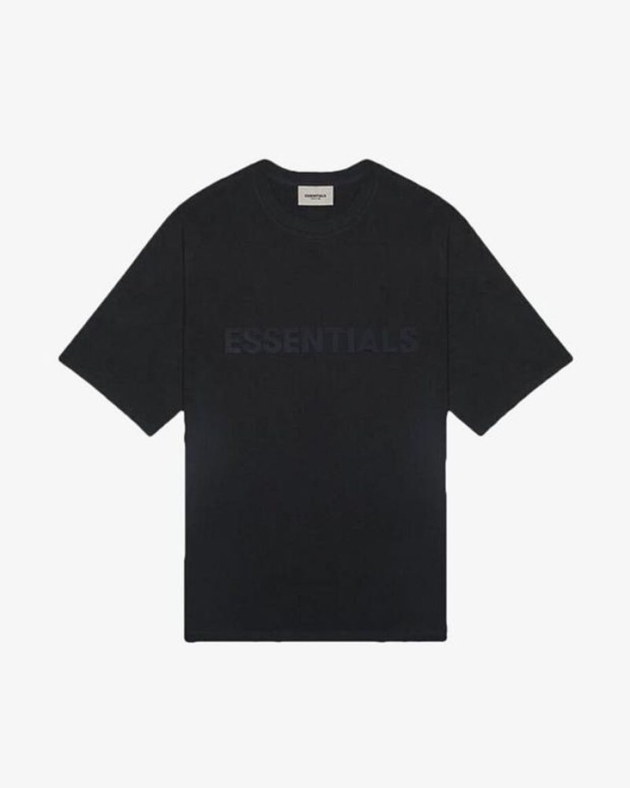 Secret Sneaker Store Online Fog Essentials Ss20 3D Silicon Applique Logo Black Tee | Tees