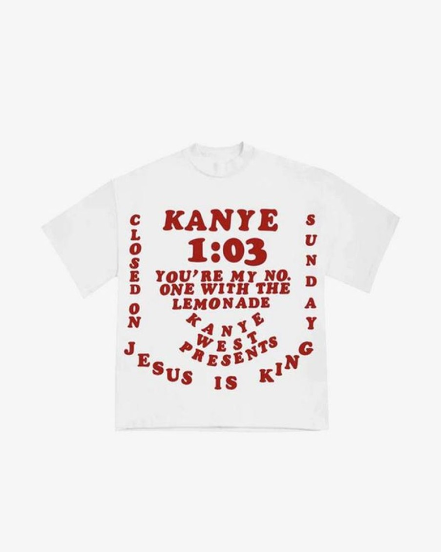 Secret Sneaker Store Online Kanye West Cpfm Jesus Is King White Tee - | Streetwear