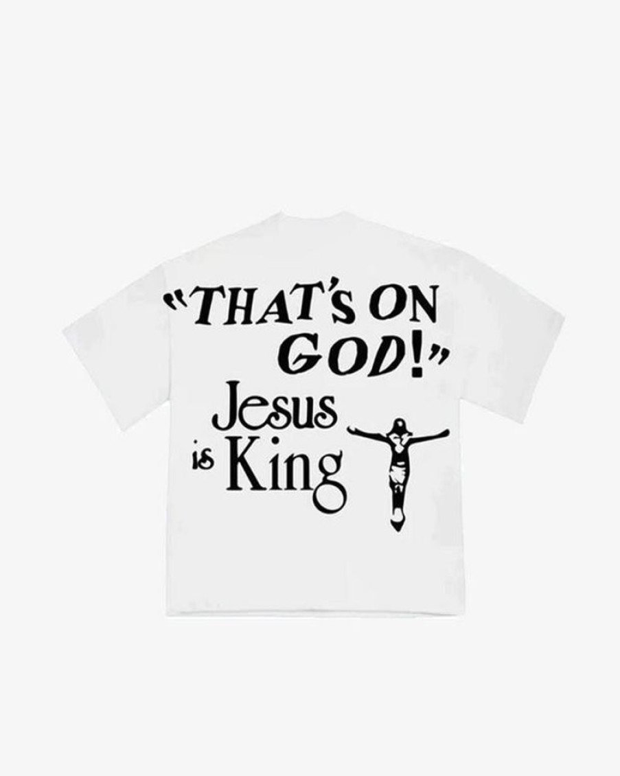 Secret Sneaker Store Online Kanye West Cpfm Jesus Is King White Tee - | Streetwear