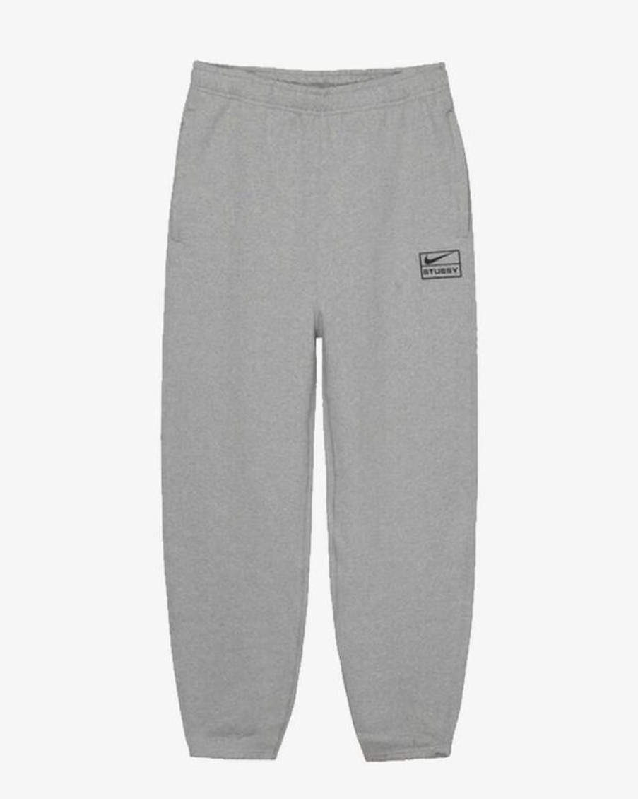 Secret Sneaker Store Online Nike X Stussy Ss23 Grey Fleece Sweatpants (New) | Streetwear