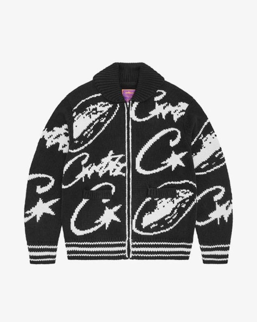 Secret Sneaker Store Online Corteiz Vvs Jacquard Knit Zip | Streetwear
